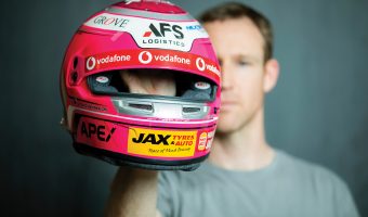 SUPERCARS RACE WINNER’S HELMET RAISES $15K+ IN BREAST CANCER AWARENESS AUCTION