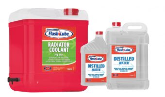 FLASHLUBE COOLANT AND DISTILLED WATER
